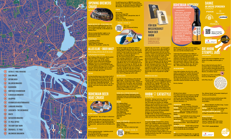 Hamburg Beer Week Faltplaner 2025